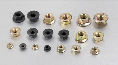 Hexagon flange toothed nut